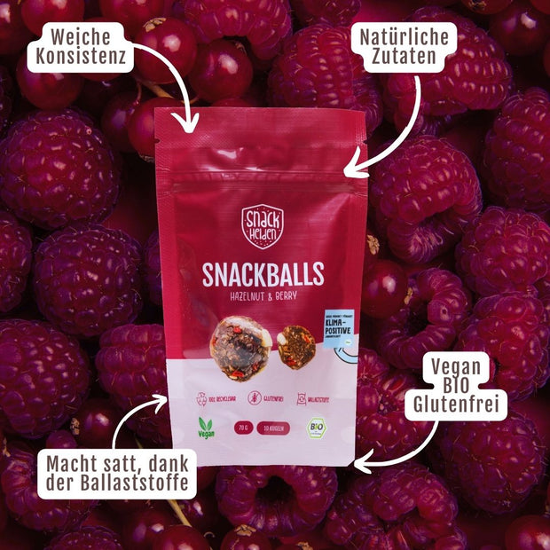 Snackballs Hazelnut & Berry Einzel
