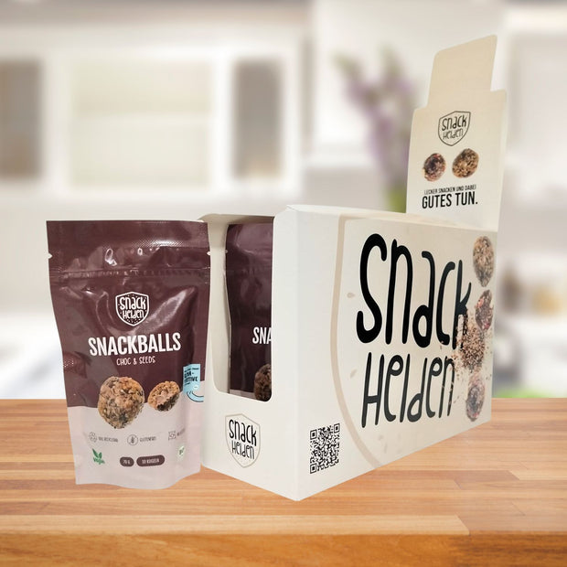 Snackballs - Choc & Seeds (8 Packungen)